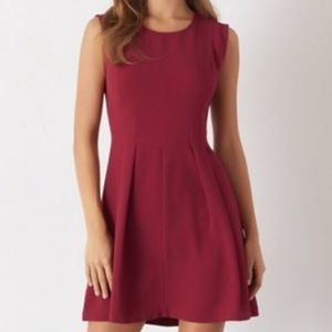 Dynamite fit and flare red dress
